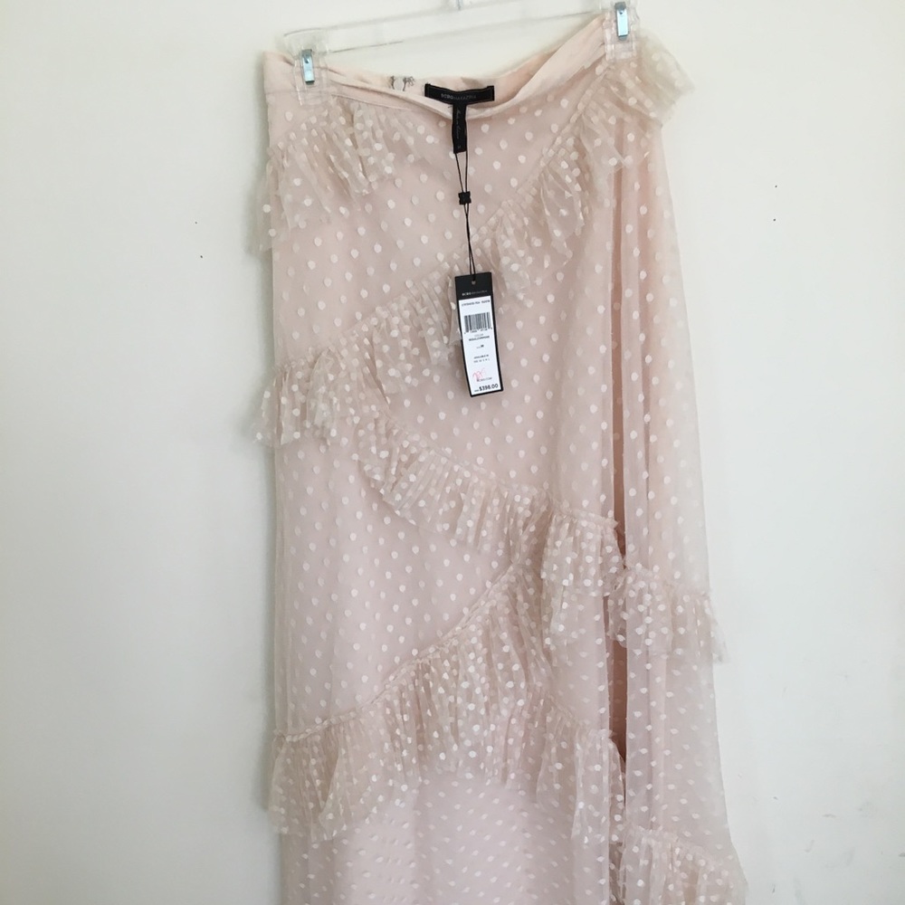 BCBG MAXAZRIA Regal Champagne Maxi Skirt